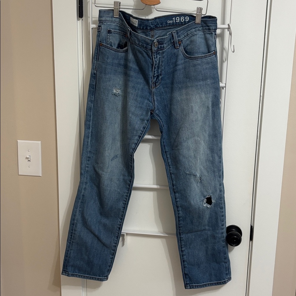 Classic Blue Straight Leg Jeans